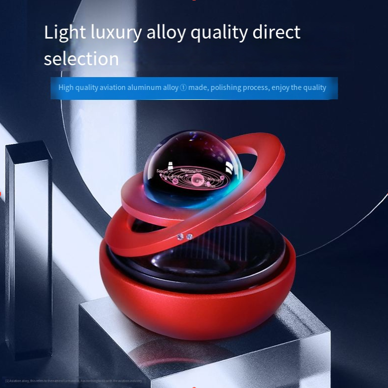 Solar-powered rotating starball car perfume