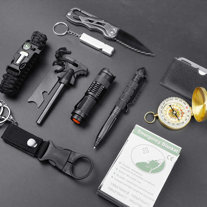 Wilderness SOS tactical survival kit outdoor camping Travelling Adventure Equipment Emergency survival kit