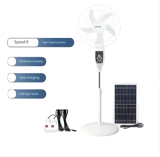 Multifunctional solar electric fan at the lowest price in history!