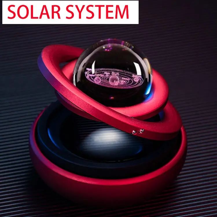 Solar-powered rotating starball car perfume