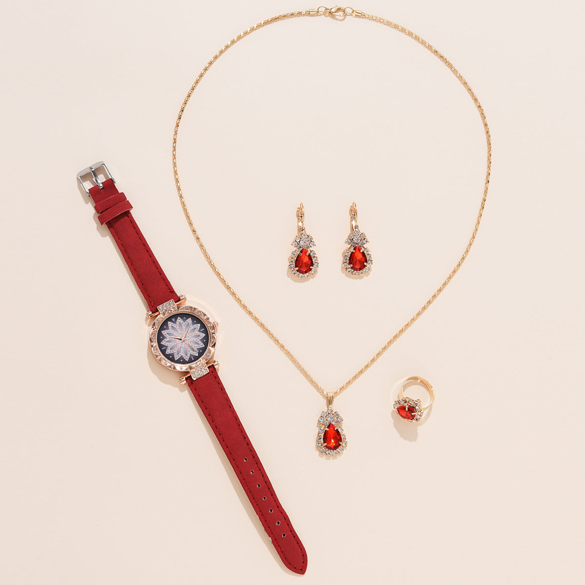 The Ultimate Fashion Statement Stylish Quartz Watch Accessory Set: Elegance Personified, Exceptional Quality