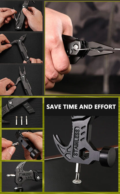 Ultimate Multi-Tool Folding Hammer: Cuts, Chisels, Hammers, and More!