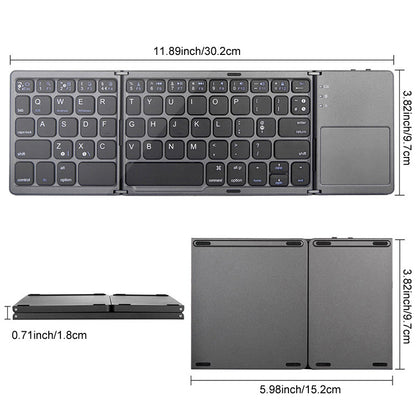 Bluetooth Folding Keyboard with Touchpad